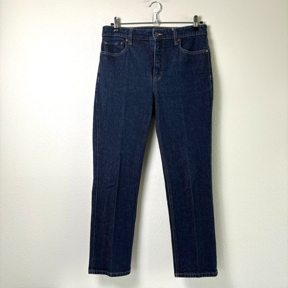 Lauren Ralph Lauren Black Label Jeans‎ Womens 8 Blue Dark Wash Straight Leg